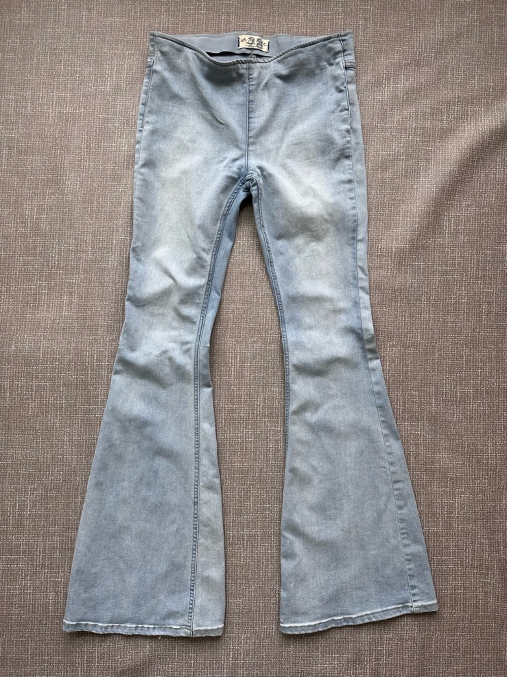 We The Free Free People Pull-On Flare Jeans Women’s 28 Light Wash Stretch